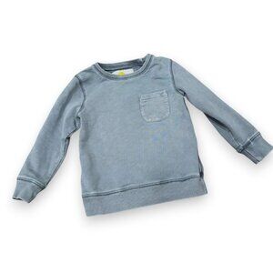 Mini Boden 4-5Y Blue Long Sleeve Sleeve Crewneck Sweatshirt